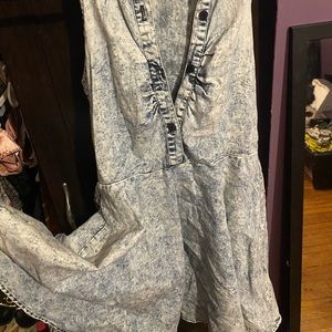 Denim skater dress